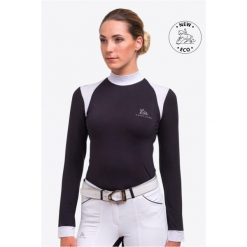 Koszulka wyścigowa damska Black Jack. Białe t-shirty damskie CAVALLIERA, xl, bez wzorów, z bawełny, bez kołnierzyka. W wyprzedaży za 245.10 zł.