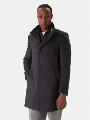 BOSS Płaszcz wełniany H-Hyde 50551078 Szary Slim Fit. Szare płaszcze męskie Boss, na zimę, m, bez wzorów, z wełny. Za 2,429.00 zł.