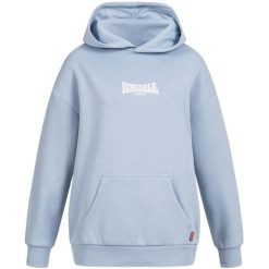 Bluza damska z kapturem Lonsdale Kilmote. Białe bluzy z nadrukiem damskie Lonsdale, l, z bawełny. Za 284.00 zł.