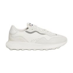 Buty Tommy Hilfiger Runner Mix Meterial M EM0EM01381YBL białe. Białe buty sportowe na co dzień męskie z gumy, bez zapięcia. Za 552.39 zł.