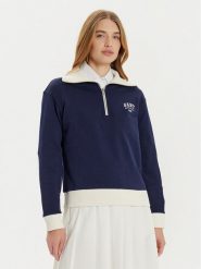 Gant Bluza 4201243 Granatowy Loose Fit. Niebieskie bluzy bez kaptura damskie Gant, xs, z bawełny. Za 309.99 zł.