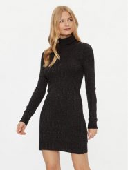 JDY Sukienka dzianinowa 15297773 Czarny Bodycon Fit. Czarne sukienki damskie JDY, xl, bez wzorów, z dzianiny, bez kołnierzyka, bez ramiączek, bodycon. Za 139.99 zł.