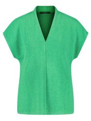 Gerry Weber Koszulka w kolorze zielonym rozmiar: 42. Zielone bluzki damskie Gerry Weber, bez wzorów, bez kołnierzyka, bez ramiączek. Za 114.44 zł.