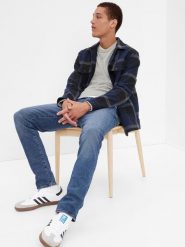 GAP Dżinsy - Slim fit - w kolorze niebieskim rozmiar: W36/L32. Niebieskie jeansy męskie GAP. Za 100.99 zł.