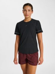 Koszulka damska Newline Beathe. Czarne bluzki sportowe damskie Newline, xl, z materiału, bez kołnierzyka, bez ramiączek. Za 219.50 zł.
