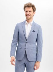 Finshley & Harding kurtka modułowa Mężczyźni Slim Fit Sztuczne włókno niebieski, 52. Niebieskie kurtki męskie Finshley & Harding, m, bez wzorów, z włókna, biznesowe, bez kaptura. Za 479.95 zł.