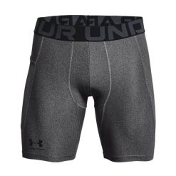 UA Men's HeatGear® Armour Compression Shorts Szary XL. Szare bokserki męskie Under Armour, bez wzorów. Za 109.99 zł.