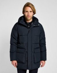 LEE MĘSKA KURTKA ZIMOWA LONG PUFFER JACKET BLACK 112355680 LD48011656. Czarne kurtki męskie Lee, na zimę, m, bez wzorów, bez kaptura. Za 419.99 zł.
