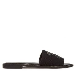 Klapki Max Mara Beachwear. Czarne klapki damskie Max Mara Beachwear, bez wzorów, bez obcasa. Za 629.99 zł.