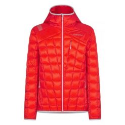 Kurtka trekkingowa męska La Sportiva D'Herrens Down. Czerwone kurtki męskie La Sportiva, m, bez wzorów, z poliamidu, bez kaptura. Za 678.00 zł.