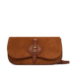 Torebka Coccinelle. Brązowe listonoszki damskie Coccinelle, bez wzorów, bez dodatków. Za 889.99 zł.