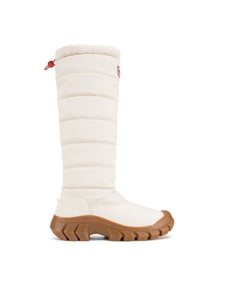 Hunter Śniegowce WFT2108WWU Biały. Białe śniegowce damskie Hunter, z materiału. Za 399.99 zł.