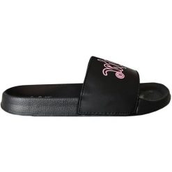 Klapki Lee Cooper LCW-24-42-2482LA czarne. Czarne klapki damskie bez wzorów, z syntetyku, bez obcasa. Za 128.57 zł.