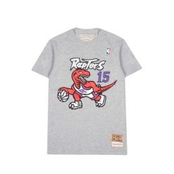 Koszulka Toronto Raptors. Szare bluzki damskie Mitchell & Ness, bez wzorów, sportowe, bez kołnierzyka, bez ramiączek. Za 246.50 zł.