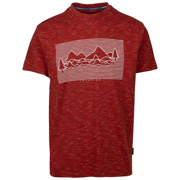 T-shirt Męski Tkanina Techniczna Kalar. Brązowe t-shirty męskie Trespass, m, bez wzorów, z materiału, bez kołnierzyka. Za 55.99 zł.