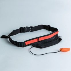 Pasek do lonży z kieszonką do swimrun. Czarne paski damskie NABAIJI, bez wzorów, z poliesteru, sportowe. Za 59.99 zł.