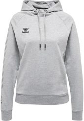 Damska bawełniana bluza z kapturem Hummel Move Grid. Szare bluzy z nadrukiem damskie HUMMEL, xl, z bawełny. Za 227.50 zł.