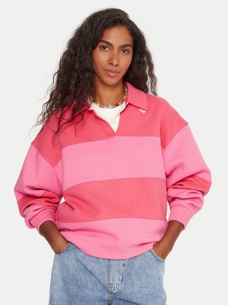 Roxy Bluza Cross Your Mind ERJFT05015 Różowy Boxy Fit. Czerwone bluzy bez kaptura damskie Roxy, l, z syntetyku. Za 319.99 zł.