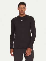 Reebok Koszulka techniczna Ls Muscle Tee RK25176CCM Czarny Regular Fit. Czarne t-shirty sportowe męskie Reebok, m, z syntetyku, bez ramiączek, na fitness i siłownię. Za 129.99 zł.