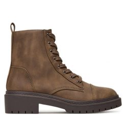 Botki Aldo. Brązowe botki damskie Aldo, bez obcasa, na płaskiej podeszwie, bez zapięcia. Za 389.99 zł.