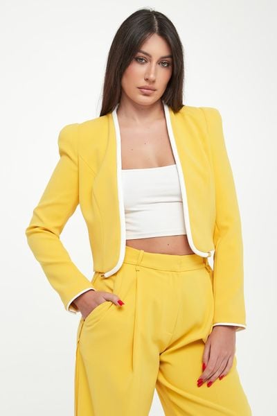 Żakiet pudełkowy ELISABETTA FRANCHI. Marynarki i żakiety damskie Elisabetta Franchi, bez wzorów. Za 1,919.00 zł.