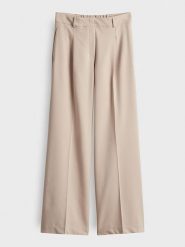 Someday Spodnie w kolorze beżowym rozmiar: 34. Brązowe spodnie materiałowe damskie Someday, bez wzorów, z materiału, z podwyższonym stanem. Za 175.45 zł.