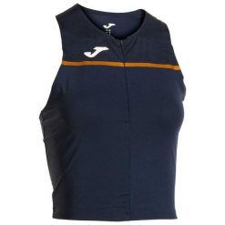 Koszulka do biegania damska Joma Record III Top. Niebieskie bluzki sportowe damskie 909, m, z elastanu, bez kołnierzyka, bez ramiączek. Za 94.99 zł.