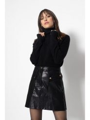 AUTHENTIC CASHMERE Kaszmirowy golf "Fornet" w kolorze czarnym rozmiar: S. Czarne golfy damskie AUTHENTIC CASHMERE, s, bez wzorów, z kaszmiru, bez ramiączek. Za 400.30 zł.