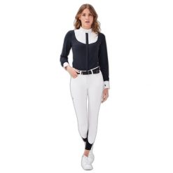 Damska koszulka jeździecka na zawody Gaze Jacandra. Niebieskie t-shirty damskie GAZE, l, bez wzorów, z bawełny, bez kołnierzyka. Za 616.40 zł.