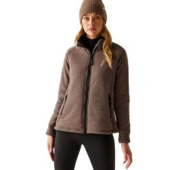 Damska Bluza Polarowa Emilde Z Pełnym Zamkiem Błyskawicznym. Brązowe bluzy z kapturem damskie Regatta, na zimę, xl, z dzianiny. Za 105.99 zł.
