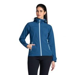 Damska kurtka softshell Kilpi RAVIA-W. Niebieskie kurtki damskie Kilpi, m, bez wzorów, z softshellu, bez kaptura. W wyprzedaży za 313.50 zł.