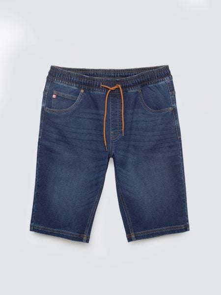 Szorty męskie jeansowe granatowe Parker 537. Niebieskie szorty męskie Big Star, na lato, bez wzorów, z denimu, retro. Za 199.99 zł.