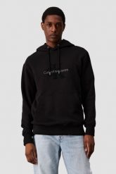 CALVIN KLEIN Czarna męska bluza z haftowanym logo. Czarne bluzy bez kaptura męskie CALVIN KLEIN, l, z bawełny. W wyprzedaży za 319.99 zł.