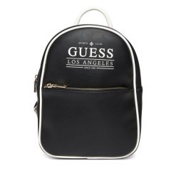 Plecak Guess. Czarne plecaki damskie Guess, z aplikacjami. Za 309.99 zł.