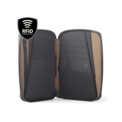 Lifeventure X-Pac Mini VX21 Wodoodporny portfel podróżny RFID 150x110x20 mm. Brązowe portfele damskie Lifeventure, bez wzorów. Za 159.99 zł.