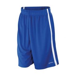 Szybkoschnące krótkie spodenki Spiro. Białe szorty męskie SPIRO, bez kołnierzyka. Za 92.10 zł.