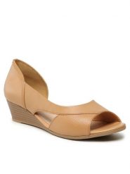 Lasocki Sandały OCE-TTT-06 Brązowy. Brązowe sandały damskie Lasocki, bez wzorów, ze skóry, bez obcasa, na koturnie. Za 169.99 zł.