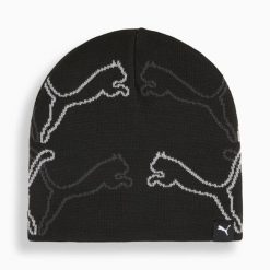 Czapka zimowa unisex Puma CAT GRAPHIC MID CROWN czarna 02638101. Czarne czapki męskie Puma, na zimę, bez wzorów, klasyczne. Za 127.15 zł.