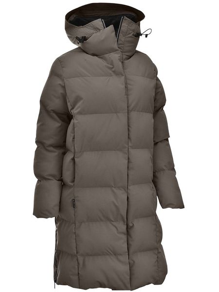 Maul Sport Płaszcz pikowany "Halifax" w kolorze szarobrązowym rozmiar: 44. Brązowe płaszcze damskie Maul Sport, bez wzorów, prążkowane, sportowe. Za 717.99 zł.