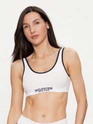 Tommy Hilfiger Biustonosz top UW0UW05217 Biały. Białe biustonosze Tommy Hilfiger, m, bez wzorów, z bawełny, bez kołnierzyka. Za 99.99 zł.