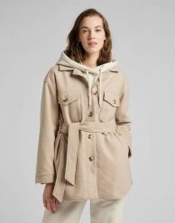 LEE WOOL OVERSHIRT WORKWEAR DAMSKI PŁASZCZ WHITE L45HTBTW 112144045. Białe płaszcze damskie Lee, l, bez wzorów. Za 339.99 zł.