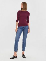 Vero Moda Koszulka "Panda" w kolorze fioletowym rozmiar: L. Różowe bluzki damskie Vero Moda, l, bez wzorów, bez kołnierzyka, bez ramiączek. Za 61.60 zł.