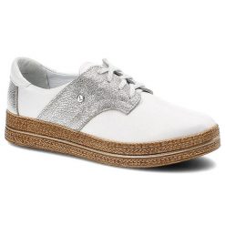 Białe Półbuty Lemar Damskie Stylowe Skórzane Buty. Białe półbuty damskie Lemar, bez wzorów, ze skóry, boho, bez obcasa, na obcasie. Za 209.00 zł.