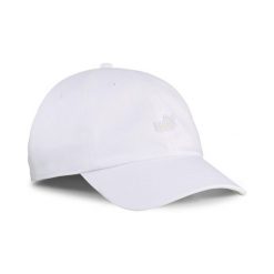 Czapka z daszkiem z naszywką z logo No. 1 ESS PUMA. Białe czapki męskie Puma, na wiosnę, z aplikacjami, z bawełny. Za 74.00 zł.