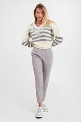Sweter damski wełniany ERMANNO FIRENZE. Swetry klasyczne damskie Ermanno Firenze, z wełny, bez kołnierzyka. W wyprzedaży za 1,032.85 zł.
