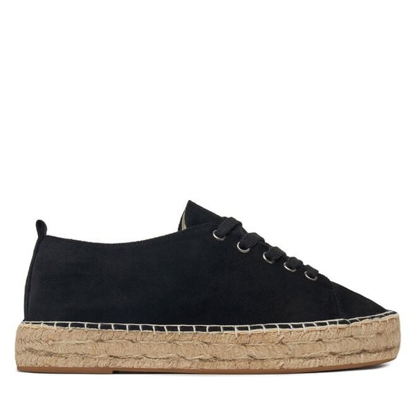 Espadryle DeeZee. Czarne espadryle damskie DeeZee, bez wzorów, bez obcasa. Za 119.99 zł.