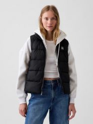 GAP Kamizelka pikowana w kolorze czarnym rozmiar: XL. Czarne kamizelki damskie GAP, xl. Za 169.95 zł.