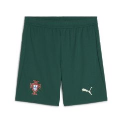Męskie szorty Portugalia 2025 PUMA Blessing Green Sugared Almond Beige. Brązowe szorty męskie Puma, bez kołnierzyka. Za 199.00 zł.