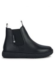 Geox Kozaki J Theleven Boy J36LDB 00043 C9999 M Czarny. Czarne buty zimowe chłopięce Geox, ze skóry, bez zapięcia. Za 349.99 zł.