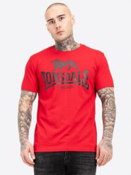 T-shirt o klasycznym kroju Lonsdale Logo. Białe t-shirty męskie Lonsdale, xl, bez wzorów, z bawełny, bez kołnierzyka. Za 119.50 zł.
